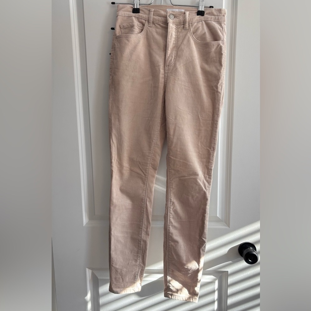 LOFT Cream Skinny Leg Corduroy Pants, Women’s Size 0